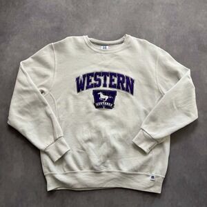 Russell Athletic Western Mustangs Sweatshirt Mens Large